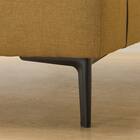 広い座面のゆったり 3人掛けソファ 布張りタイプ (MS01 肘なし YE) 30枚目画像