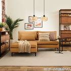 広い座面のゆったり 3人掛けソファ 布張りタイプ (MS01 肘なし YE) 37枚目画像