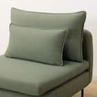 広い座面のゆったり 1人掛けソファ 布張りタイプ (MS01 肘なし YGR) 23枚目画像