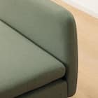 広い座面のゆったり 1人掛けソファ 布張りタイプ (MS01 肘なし YGR) 25枚目画像