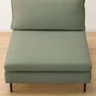 広い座面のゆったり 1人掛けソファ 布張りタイプ (MS01 肘なし YGR) 26枚目画像