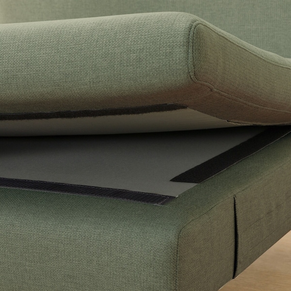 広い座面のゆったり 1人掛けソファ 布張りタイプ (MS01 肘なし YGR) 28枚目画像