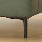 広い座面のゆったり 1人掛けソファ 布張りタイプ (MS01 肘なし YGR) 30枚目画像