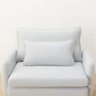 広い座面のゆったり 1人掛けソファ 布張りタイプ (MS01 肘あり LGY) 23枚目画像