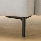 広い座面のゆったり 1人掛けソファ 布張りタイプ (MS01 肘あり LGY) 32枚目画像