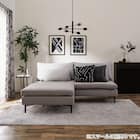 傷・汚れに強い 広い座面のゆったり 3人掛けソファ 布張りタイプ (MS01 肘なし Nシールド LGY) 39枚目画像