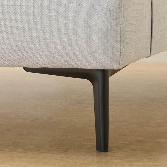 傷・汚れに強い 広い座面のゆったり 1人掛けソファ2台 + シェーズセット 布張りタイプ (MS01 1P×2/シェーズ 肘なし Nシールド LGY) 33枚目画像