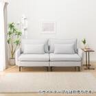 傷・汚れに強い 広い座面のゆったり 1人掛けソファ2台セット 布張りタイプ (MS01 1P×2 肘あり Nシールド LGY) 3枚目画像