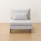 傷・汚れに強い 広い座面のゆったり 1人掛けソファ2台セット 布張りタイプ (MS01 1P×2 肘あり Nシールド LGY) 18枚目画像