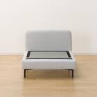 傷・汚れに強い 広い座面のゆったり 1人掛けソファ2台セット 布張りタイプ (MS01 1P×2 肘あり Nシールド LGY) 19枚目画像