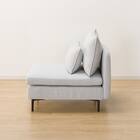 傷・汚れに強い 広い座面のゆったり 1人掛けソファ2台セット 布張りタイプ (MS01 1P×2 肘あり Nシールド LGY) 20枚目画像