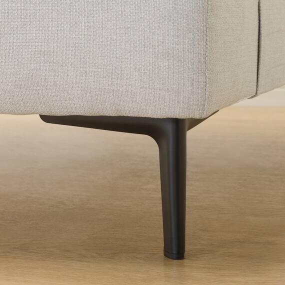 傷・汚れに強い 広い座面のゆったり 1人掛けソファ + シェーズセット 布張りタイプ (MS01 1P/シェーズ 肘なし Nシールド LGY) 33枚目画像