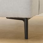 傷・汚れに強い 広い座面のゆったり 1人掛けソファ + シェーズセット 布張りタイプ (MS01 1P/シェーズ 肘なし Nシールド LGY) 33枚目画像