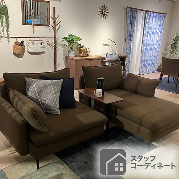 傷・汚れに強い 広い座面のゆったり 1人掛けソファ + シェーズセット 布張りタイプ (MS01 1P/シェーズ 肘なし Nシールド LGY) 39枚目画像