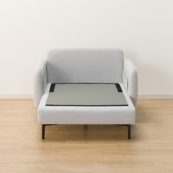 広い座面のゆったり シェーズロング 布張りタイプ (MS01 肘あり LGY) 20枚目画像