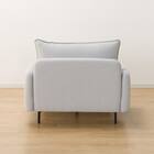 広い座面のゆったり シェーズロング 布張りタイプ (MS01 肘あり LGY) 22枚目画像