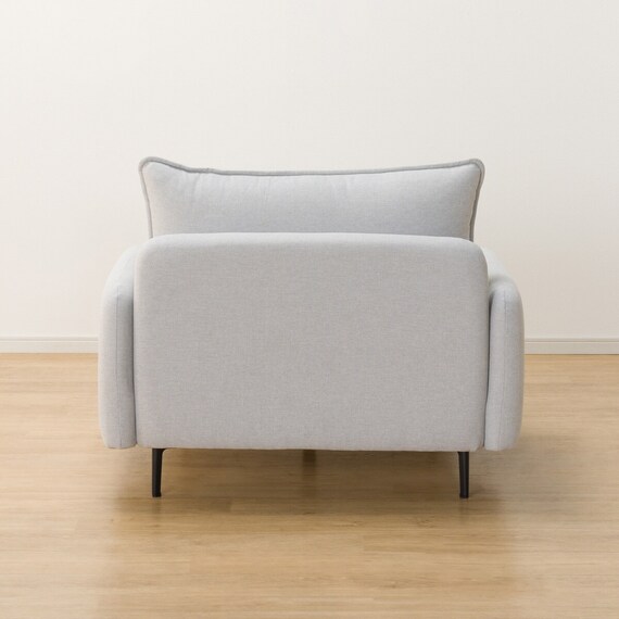 広い座面のゆったり シェーズロング 布張りタイプ (MS01 肘あり LGY) 22枚目画像