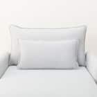 広い座面のゆったり シェーズロング 布張りタイプ (MS01 肘あり LGY) 23枚目画像