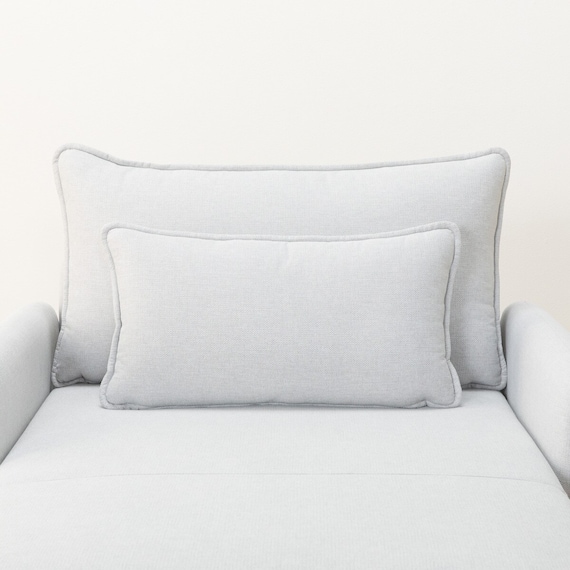 広い座面のゆったり シェーズロング 布張りタイプ (MS01 肘あり LGY) 23枚目画像