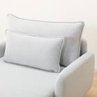 広い座面のゆったり シェーズロング 布張りタイプ (MS01 肘あり LGY) 25枚目画像