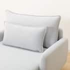 広い座面のゆったり シェーズロング 布張りタイプ (MS01 肘あり LGY) 25枚目画像