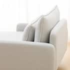 広い座面のゆったり シェーズロング 布張りタイプ (MS01 肘あり LGY) 26枚目画像