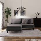 傷・汚れに強い 広い座面のゆったり 3人掛けソファ 布張りタイプ (MS01 肘なし Nシールド MGY) 38枚目画像