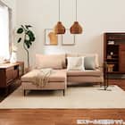 傷・汚れに強い 広い座面のゆったり 3人掛けソファ 布張りタイプ (MS01 肘なし Nシールド BE) 39枚目画像