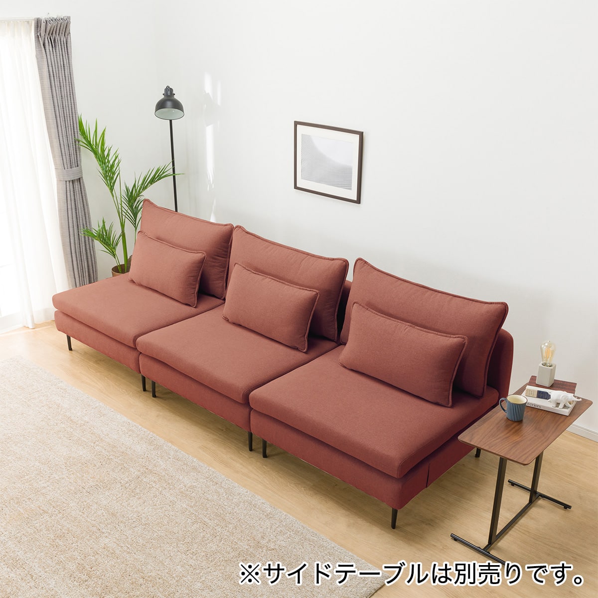 1Pｿﾌｧ(No:1285628-30/在庫3台) 傷・汚れに強い 広い座面のゆったり 1人掛けソファ3台セット 布張り