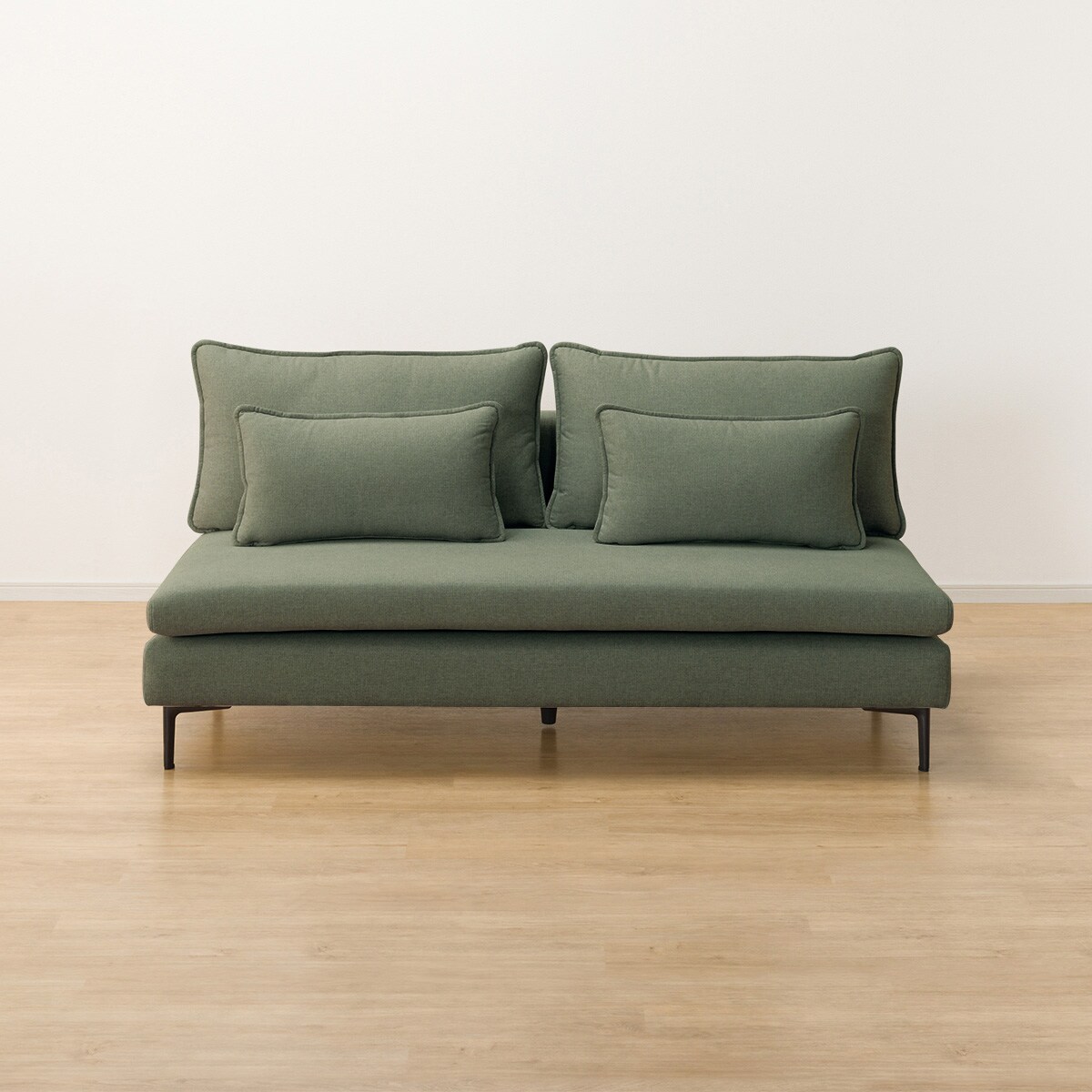 傷・汚れに強い 広い座面のゆったりソファ 布張りタイプ (MS01 4人掛け