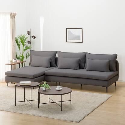 布張りカウチソファ肘なし(MS01 AQ-MGY)通販 | ニトリネット【公式  