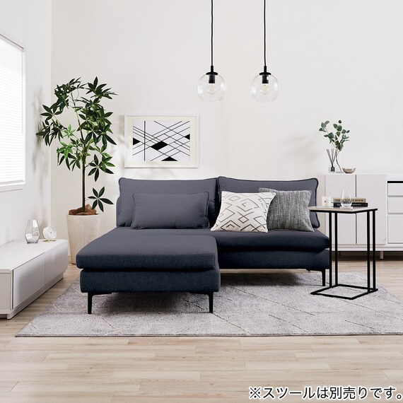 傷・汚れに強い 広い座面のゆったり 3人掛けソファ 布張りタイプ (MS01 肘なし Nシールド DBL) 38枚目画像