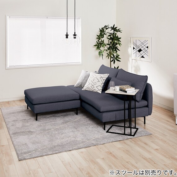 傷・汚れに強い 広い座面のゆったり 3人掛けソファ 布張りタイプ (MS01 肘なし Nシールド DBL) 39枚目画像