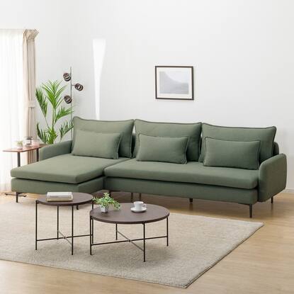 布張りカウチソファ肘あり(MS01 AQ-YGR)通販 | ニトリネット【公式  