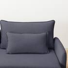 広い座面のゆったり 3人掛けソファ + シェーズセット 布張りタイプ (MS01 3P/シェーズ 肘あり DBL) 21枚目画像