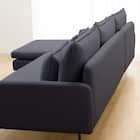 広い座面のゆったり 3人掛けソファ + シェーズセット 布張りタイプ (MS01 3P/シェーズ 肘あり DBL) 24枚目画像