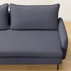 広い座面のゆったり 3人掛けソファ + シェーズセット 布張りタイプ (MS01 3P/シェーズ 肘あり DBL) 26枚目画像