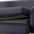 広い座面のゆったり 3人掛けソファ + シェーズセット 布張りタイプ (MS01 3P/シェーズ 肘あり DBL) 28枚目画像