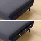 広い座面のゆったり 3人掛けソファ + シェーズセット 布張りタイプ (MS01 3P/シェーズ 肘あり DBL) 29枚目画像