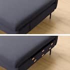 広い座面のゆったり 3人掛けソファ + シェーズセット 布張りタイプ (MS01 3P/シェーズ 肘あり DBL) 29枚目画像