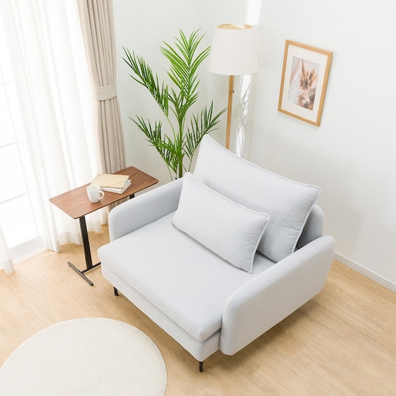 傷・汚れに強い 広い座面のゆったり 1人掛けソファ 布張りタイプ (MS01 肘あり Nシールド LGY) 17枚目画像