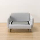 傷・汚れに強い 広い座面のゆったり 1人掛けソファ 布張りタイプ (MS01 肘あり Nシールド LGY) 20枚目画像