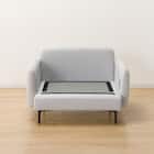 傷・汚れに強い 広い座面のゆったり 1人掛けソファ 布張りタイプ (MS01 肘あり Nシールド LGY) 20枚目画像