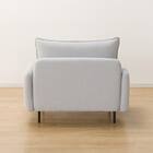 傷・汚れに強い 広い座面のゆったり 1人掛けソファ 布張りタイプ (MS01 肘あり Nシールド LGY) 22枚目画像