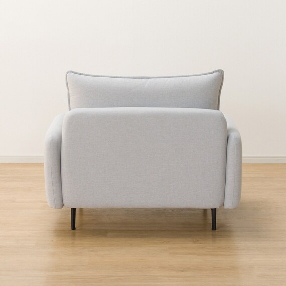 傷・汚れに強い 広い座面のゆったり 1人掛けソファ 布張りタイプ (MS01 肘あり Nシールド LGY) 22枚目画像