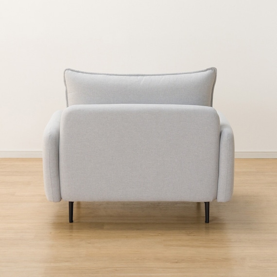 傷・汚れに強い 広い座面のゆったり 1人掛けソファ 布張りタイプ (MS01 肘あり Nシールド LGY) 22枚目画像