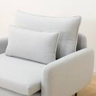 傷・汚れに強い 広い座面のゆったり 1人掛けソファ 布張りタイプ (MS01 肘あり Nシールド LGY) 25枚目画像