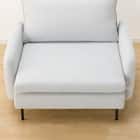 傷・汚れに強い 広い座面のゆったり 1人掛けソファ 布張りタイプ (MS01 肘あり Nシールド LGY) 28枚目画像