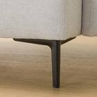 傷・汚れに強い 広い座面のゆったり 1人掛けソファ 布張りタイプ (MS01 肘あり Nシールド LGY) 32枚目画像