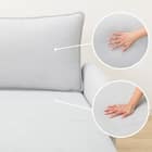 傷・汚れに強い 広い座面のゆったり シェーズロング 布張りタイプ (MS01 肘あり Nシールド LGY) 24枚目画像